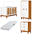 Quarto de Bebê Berço + Cômoda + Guarda Roupas Branco Fosco/ Savana Flip - Imagem 3