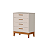 Quarto de Bebê Berço + Cômoda + Guarda Roupas Areia Fosco Flip - Imagem 7