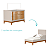 Quarto de Bebê Berço + Cômoda + Guarda Roupas Areia Fosco/ Savana Flip - Imagem 4