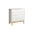 Cômoda Gaveteira Elfe 4 Gavetas Branco Fosco - Imagem 3