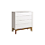 Cômoda Gaveteira Elfe 4 Gavetas Branco Fosco - Imagem 1