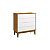 Cômoda Gaveteira Elfe 4 Gavetas Branco Fosco/ Savana - Imagem 1