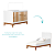 Quarto de Bebê Berço Flip + Cômoda Infantil 6 Gavetas Branco Fosco/Savana Classic - Imagem 4