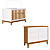 Quarto de Bebê Berço Flip + Cômoda Infantil 6 Gavetas Branco Fosco/Savana Classic - Imagem 1