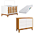 Quarto de Bebê Berço Flip + Cômoda Infantil 6 Gavetas Branco Fosco/Savana Classic - Imagem 3