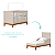 Quarto de Bebê Berço Flip + Cômoda Infantil 6 Gavetas Areia Fosco Classic - Imagem 4
