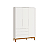 Guarda Roupa Infantil Boom 3 Portas 3 Gavetas Branco Fosco - Imagem 1