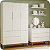 Quarto de Bebê Guarda Roupa Classic + Cômoda 6 Gavetas Branco Fosco - Imagem 2