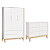 Quarto de Bebê Guarda Roupa Classic + Cômoda 6 Gavetas Branco Fosco - Imagem 7