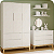 Quarto de Bebê Guarda Roupa Classic + Cômoda 6 Gavetas Branco Fosco - Imagem 8