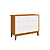 Quarto de Bebê Guarda Roupa Classic + Cômoda 6 Gavetas Branco Fosco/Savana - Imagem 4