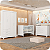 Quarto de Bebê Guarda Roupa Zaki + Cômoda Infantil 1 Porta e 4 Gavetas Branco Fosco - Imagem 2