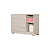 Quarto de Bebê Guarda Roupa Zaki + Cômoda Infantil 1 Porta e 4 Gavetas Areia Fosco - Imagem 6