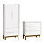 Quarto de Bebê Guarda Roupa Classic + Cômoda 3 Gavetas Branco Fosco - Imagem 1