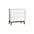 Quarto de Bebê Guarda Roupa Classic + Cômoda 3 Gavetas Branco Fosco - Imagem 5