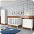 Quarto de Bebê Guarda Roupa Classic + Cômoda 3 Gavetas Branco Fosco - Imagem 7