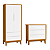Quarto de Bebê Guarda Roupa Classic + Cômoda 3 Gavetas Branco Fosco/Savana - Imagem 1