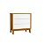 Quarto de Bebê Guarda Roupa Classic + Cômoda 3 Gavetas Branco Fosco/Savana - Imagem 5