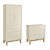 Quarto de Bebê Guarda Roupa Classic + Cômoda 3 Gavetas Areia Fosco - Imagem 6