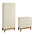 Quarto de Bebê Guarda Roupa Classic + Cômoda 3 Gavetas Areia Fosco - Imagem 1