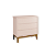 Quarto de Bebê Guarda Roupa Classic + Cômoda 3 Gavetas Rosa Fosco - Imagem 5
