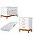 Quarto de Bebê Berço Americano Flip + Cômoda Infantil 4 Gavetas Branco Fosco - Imagem 3