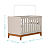 Quarto de Bebê Berço Americano Flip + Cômoda Infantil 4 Gavetas Areia Fosco - Imagem 6
