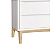 Kit 2 Cômoda Infantil 3 Gavetas Classic Branco Fosco - Imagem 6