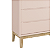 Kit 2 Cômoda Infantil 3 Gavetas Classic Rosa Fosco - Imagem 6