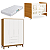 Quarto de Bebê Berço Evolution + Guarda Roupa Infantil 4 Portas Classic Branco Fosco/Savana - Imagem 2