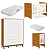 Quarto de Bebê Berço Evolution + Guarda Roupa Infantil 4 Portas Classic Branco Fosco/Savana - Imagem 3