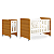 Quarto de Bebê Berço Evolution + Guarda Roupa Infantil 4 Portas Classic Branco Fosco/Savana - Imagem 7