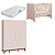 Quarto de Bebê Berço Evolution + Guarda Roupa Infantil 4 Portas Classic Rosa Fosco - Imagem 2