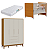 Quarto de Bebê Berço Evolution + Guarda Roupa Infantil 4 Portas Classic Areia Fosco/Savana - Imagem 2