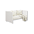 Quarto de Bebê Berço Evolution + Guarda Roupa Infantil 3 Portas Classic Branco Fosco - Imagem 13