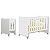 Quarto de Bebê Berço Evolution + Guarda Roupa Infantil 3 Portas Classic Branco Fosco - Imagem 7