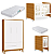 Quarto de Bebê Berço Evolution + Guarda Roupa Infantil 3 Portas Classic Branco Fosco/Savana - Imagem 3