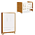 Quarto de Bebê Berço Evolution + Guarda Roupa Infantil 3 Portas Classic Branco Fosco/Savana - Imagem 1