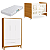 Quarto de Bebê Berço Evolution + Guarda Roupa Infantil 3 Portas Classic Branco Fosco/Savana - Imagem 2