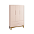 Quarto de Bebê Berço Evolution + Guarda Roupa Infantil 3 Portas Classic Rosa Fosco - Imagem 4