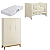 Quarto de Bebê Berço Evolution + Guarda Roupa Infantil 3 Portas Classic Areia Fosco - Imagem 2
