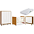Quarto de Bebê Berço Evolution + Guarda Roupa + Cômoda Gaveteira Elfe Branco Fosco/Savana - Imagem 2