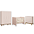 Quarto de Bebê Berço Evolution + Guarda Roupa + Cômoda Gaveteira Elfe Rosa Fosco - Imagem 1