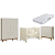 Quarto de Bebê Berço Evolution + Guarda Roupa + Cômoda Gaveteira Elfe Areia Fosco - Imagem 2