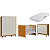 Quarto de Bebê Berço Evolution + Guarda Roupa + Cômoda Gaveteira Elfe Areia Fosco/ Savana - Imagem 2