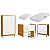 Quarto de Bebê Berço Evolution + Cômoda Gaveteira + Guarda Roupa 3 Portas Classic Branco Fosco/ Savana - Imagem 3