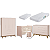 Quarto de Bebê Berço Evolution + Guarda Roupa + Cômoda Sapateira Elfe Rosa Fosco - Imagem 3