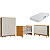Quarto de Bebê Berço Evolution + Guarda Roupa + Cômoda Sapateira Elfe Areia Fosco/ Savana - Imagem 2