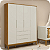 Quarto de Bebê Berço Evolution + Guarda Roupa + Cômoda Sapateira Elfe Areia Fosco/ Savana - Imagem 5