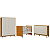 Quarto de Bebê Berço Evolution + Guarda Roupa + Cômoda Sapateira Elfe Areia Fosco/ Savana - Imagem 1